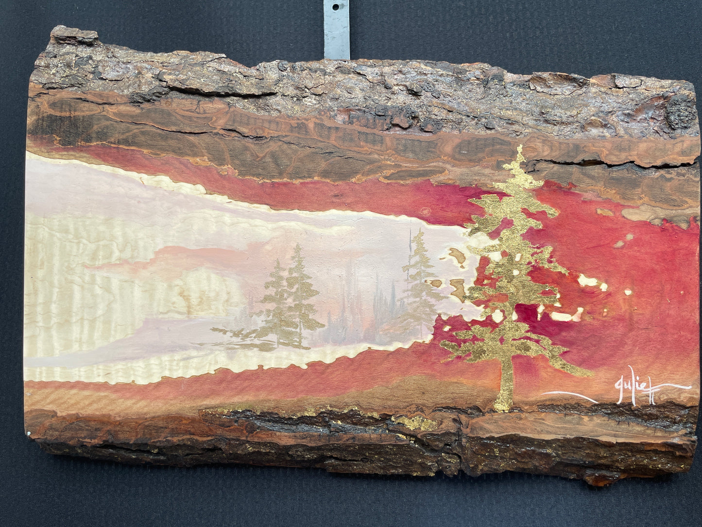 Stepping Out - Live Edge Maple Painting